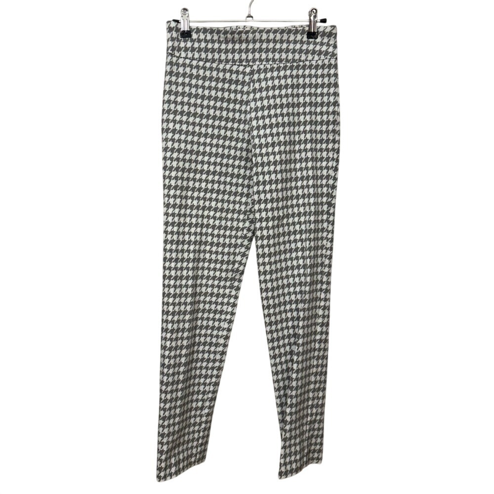 Krazy‎ Larry Pull-On Ankle Pants Gingham Houndstooth Print Skinny Stretchy